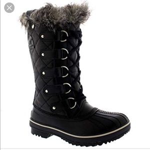 Sorel Tofino Fur Trim Quilted Snow Boots